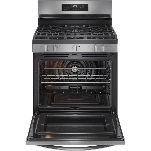Frigidaire 30-Inch Gas Range with Air Fry and 5 Burners FCRG3083AS - main